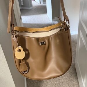Tan Leather Shoulder Bag